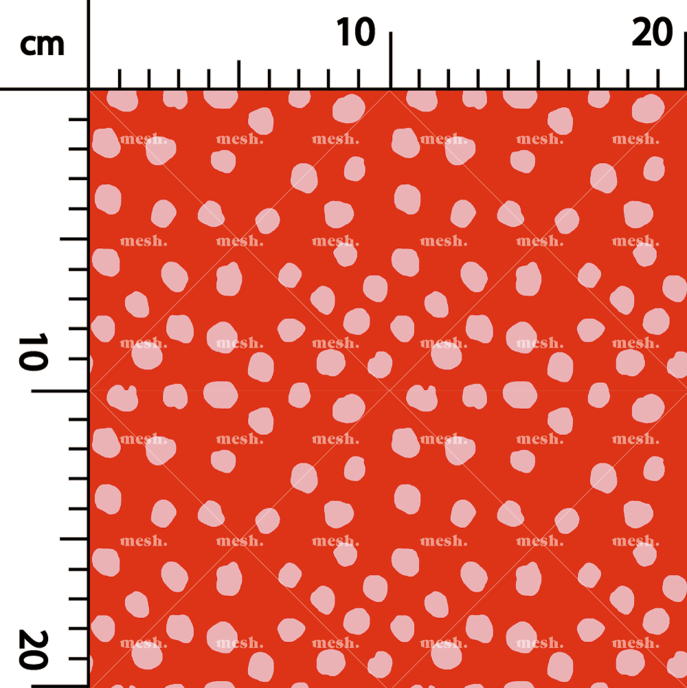 149. Modern mini bubbles digital in red