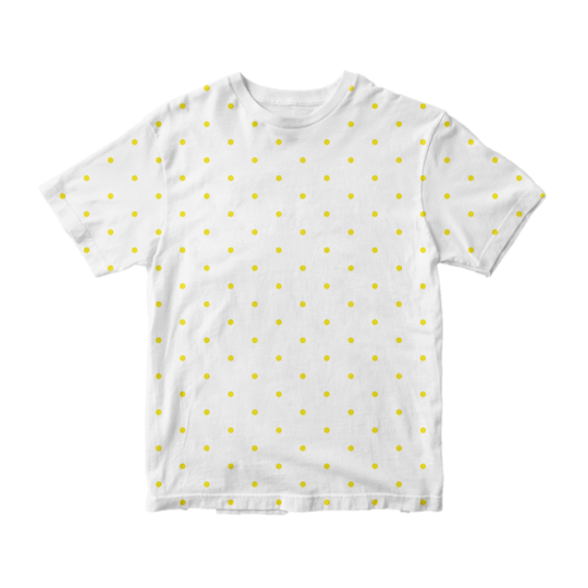 204. Trivial dots white in yellow