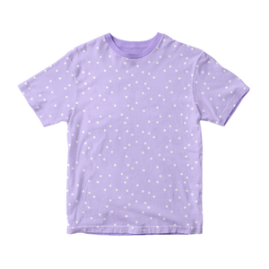 206. Messy dots in white on purple