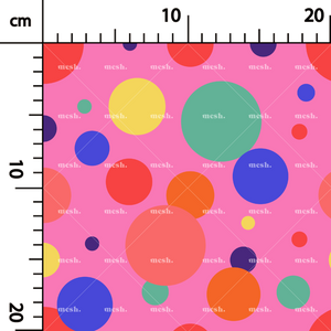 217. Random coloured circles in pink