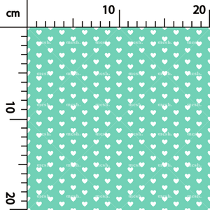 229. Organised small hearts in green