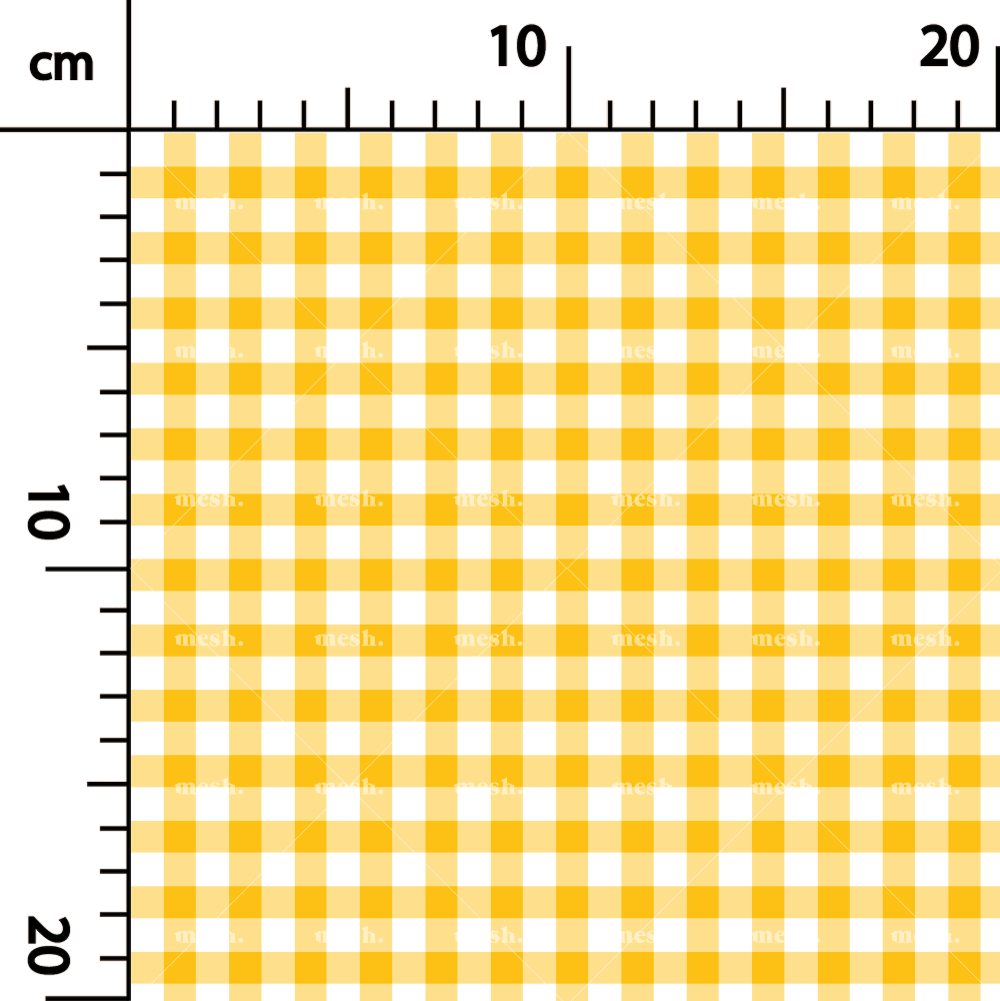 246. Retro plaid in yellow