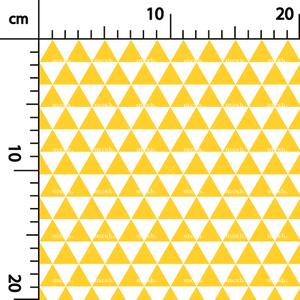 275. Aligned triangles yellow in white