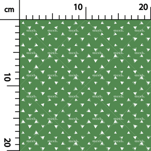 276. Multiple 3D triangles in green
