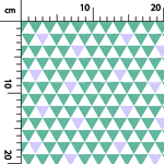 Load image into Gallery viewer, 277. Aligned triangles green in white and purple
