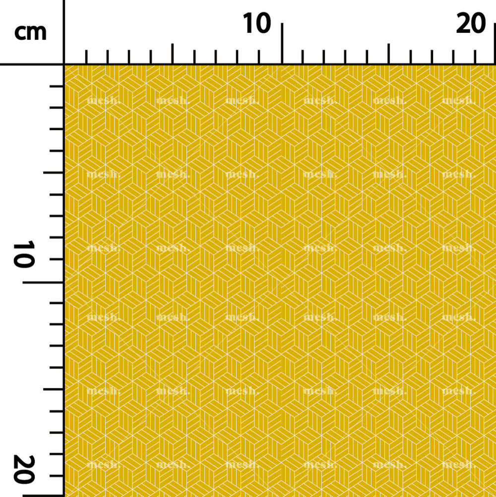 290. Multi square cubes in yellow