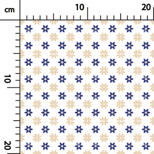 310. Flowers tile version I in beige