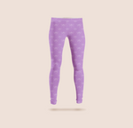 Load image into Gallery viewer, Minimalist dragonfly in purple pattern design printed on recycled fabric lycra mockup
