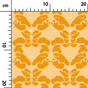399. Symmetry decor in orange on orange