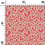 Load image into Gallery viewer, 420. Hearts millennial in pink

