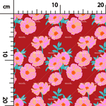 Load image into Gallery viewer, 480. Floral dream digital trendy in red
