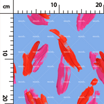 Load image into Gallery viewer, 75. Paint brush strokes red and pink in blue
