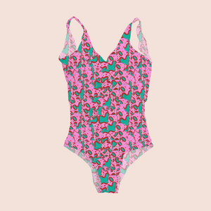  Blend colours sand in pink recycled fabric swimwear
